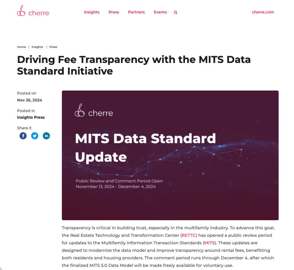 MITS Standard